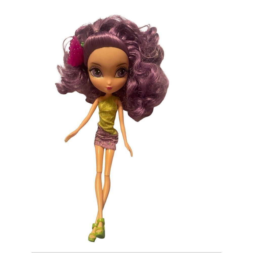 Spin Master Girls Purple La Dee Da Juicy Crush Tylie as Grape Shake-Up Doll 10"